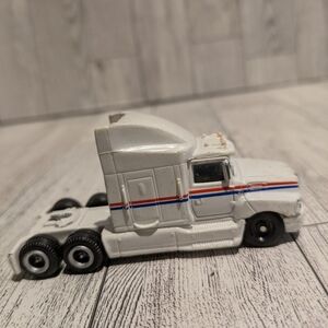 Matchbox Ford Aero Max White Toy Truck with Red and Blue Stripes
